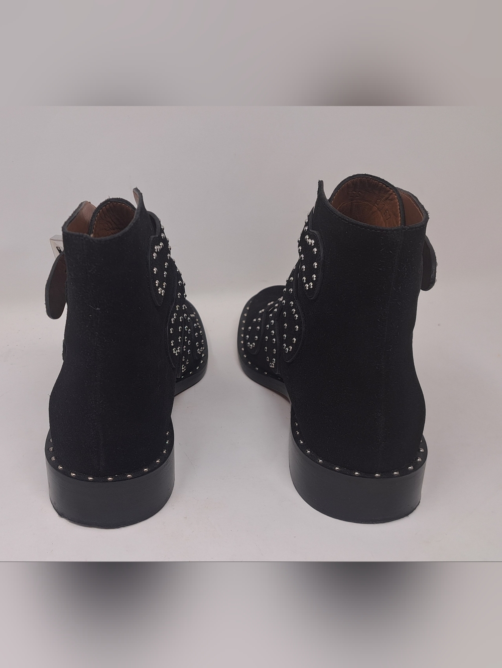 Givenchy Paris Women's Ankle Boots Studded Suede Straps Italy 36.5 EU / 6.5 US - Picture 5 of 16
